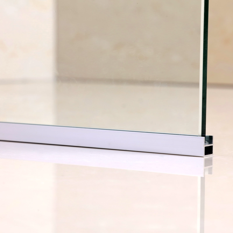 MAMPARA FIJA DE BAÑO RECTA 190X100 TRANSPARENTE 8MM - 8