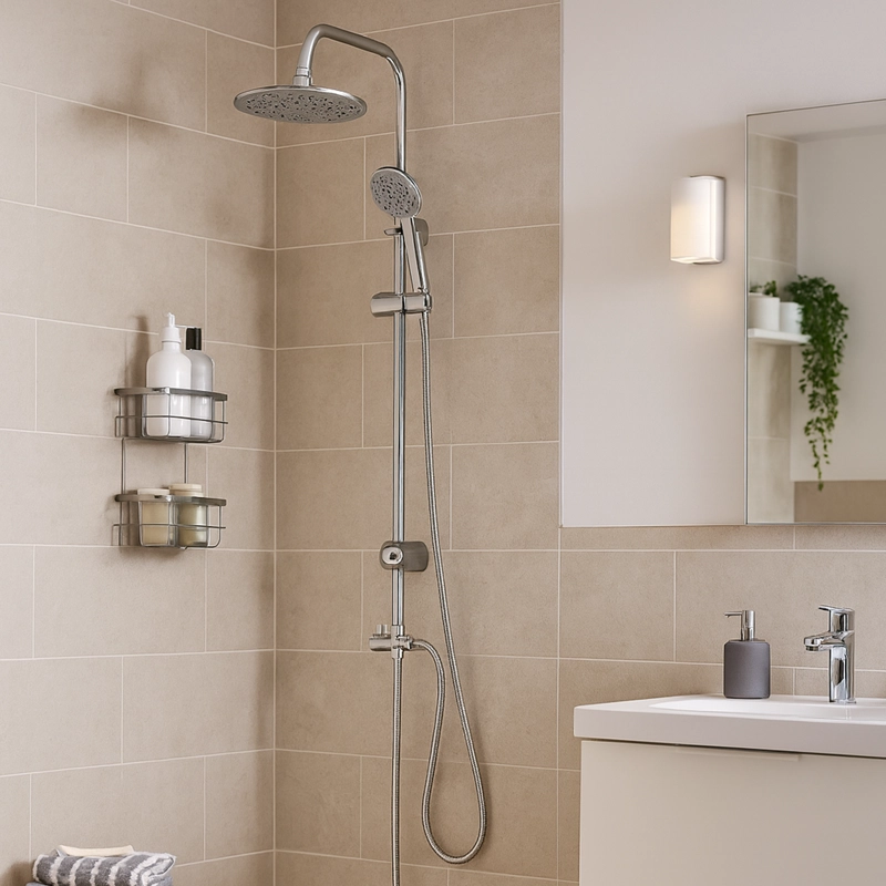 COLUMNA DE DUCHA JOYTEK PLATO REDONDO CROMADO SH02CH - 6