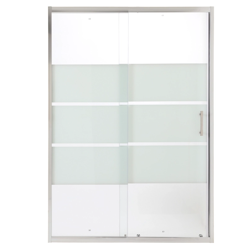 MAMPARA AJUSTABLE DE DUCHA STYLE 120-140 LINEAS BLANCAS (2 HOJAS) - 1