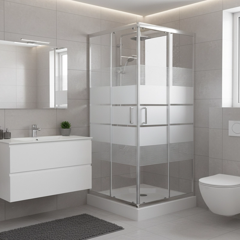 SHOWER DOOR JOYTEK RECTO STYLE BLANCO 80X80X198 CM (INCLUYE RECEPTACULO) - 3