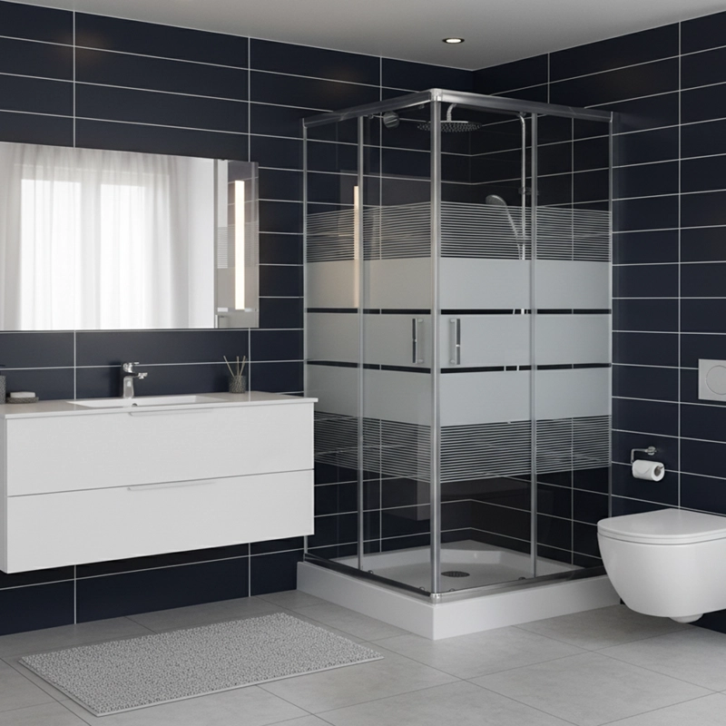 SHOWER DOOR JOYTEK RECTO STYLE BLANCO 80X80X198 CM (INCLUYE RECEPTACULO) - 4