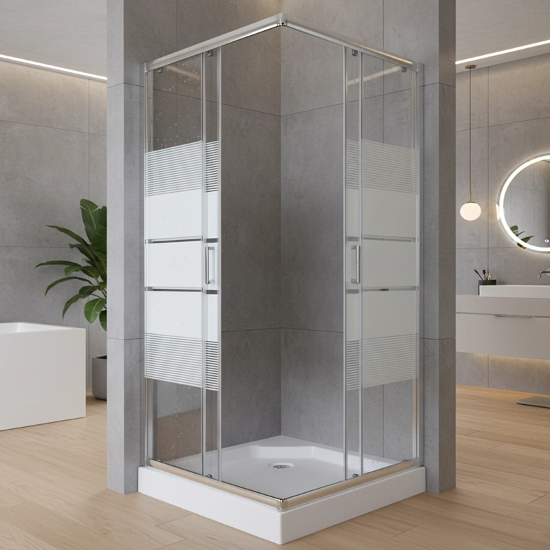 SHOWER DOOR JOYTEK RECTO STYLE BLANCO 80X80X198 CM (INCLUYE RECEPTACULO) - 5