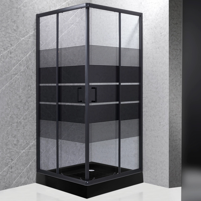 SHOWER DOOR JOYTEK STYLE RECTO NEGRO 90X90X198 CM (INCLUYE RECEPTACULO) - 3