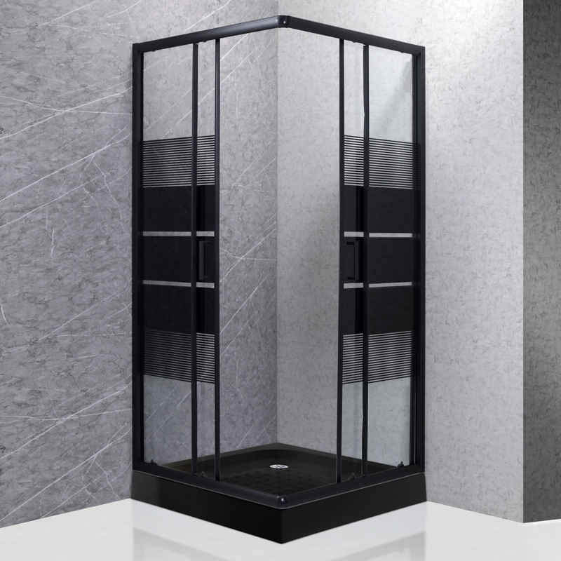 SHOWER DOOR JOYTEK STYLE RECTO NEGRO 90X90X198 CM (INCLUYE RECEPTACULO) - 6