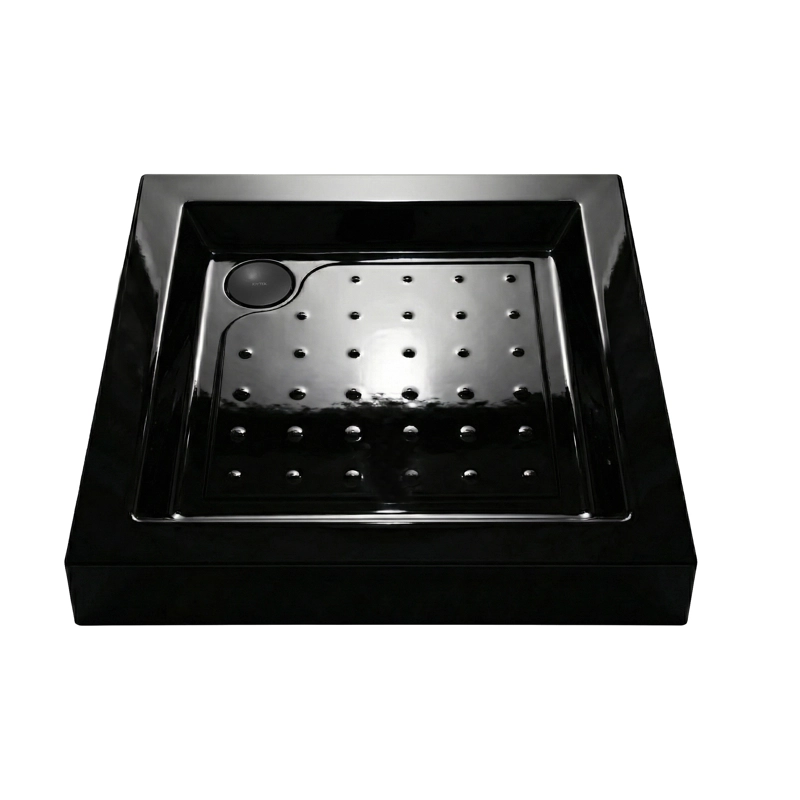 RECEPTACULO PARA DUCHA CUADRADO JOYTEK NEGRO 70X70X14 CM - 3