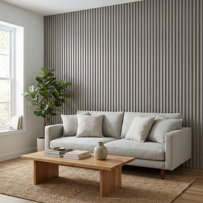 CAJA WALL PANEL PVC GRIS 240X16 CM 3.84 M² (10 PANELES) - 2