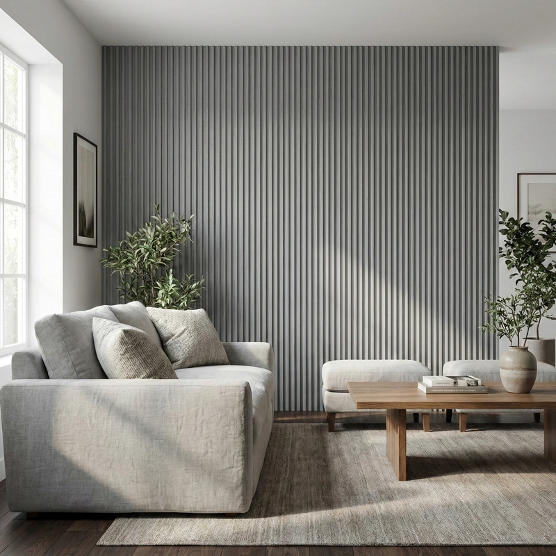 CAJA WALL PANEL PVC GRIS GRAFITO 240X16 CM 3.84 M² (10 PANELES) - 6