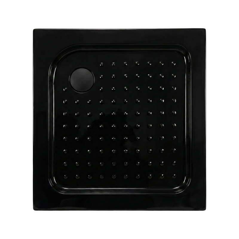 RECEPTACULO PARA DUCHA CUADRADO JOYTEK NEGRO 80X80X13 CM - 2