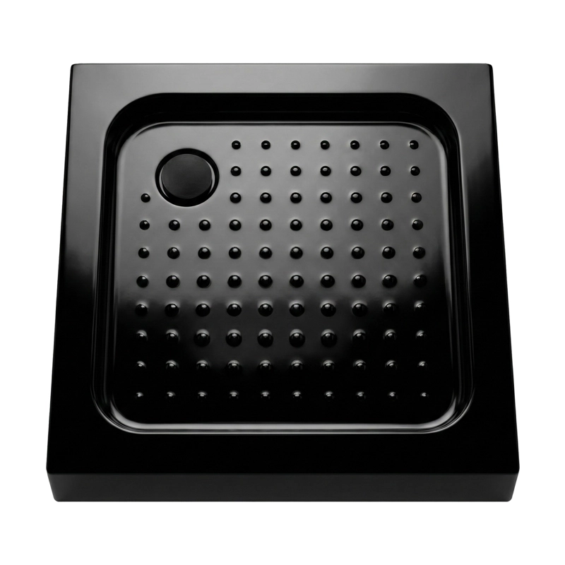 RECEPTACULO PARA DUCHA CUADRADO JOYTEK NEGRO 80X80X13 CM - 3