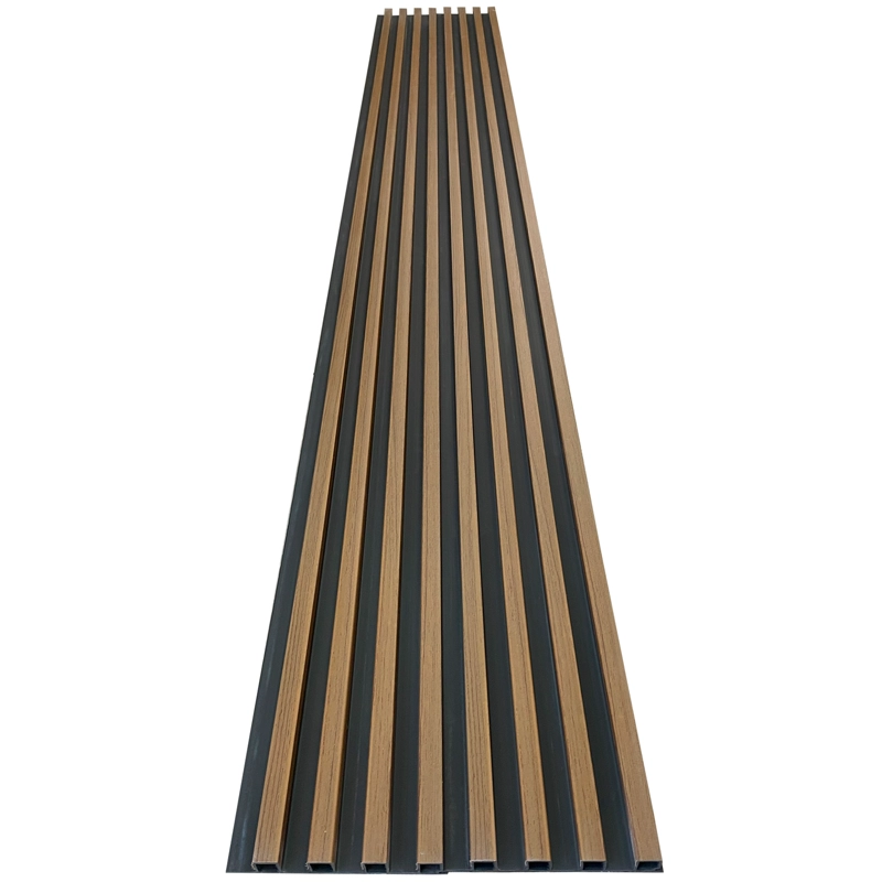 CAJA WALL PANEL PVC BICOLOR NEGRO CAFE  240X16 CM 3.84 M² (10 PANELES) - 6