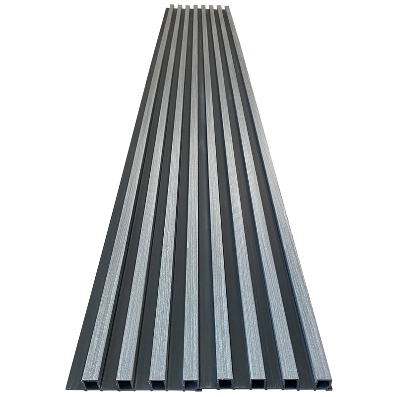CAJA WALL PANEL PVC BICOLOR NEGRO GRIS 240X16 CM 3.84 M² (10 PANELES) - 2