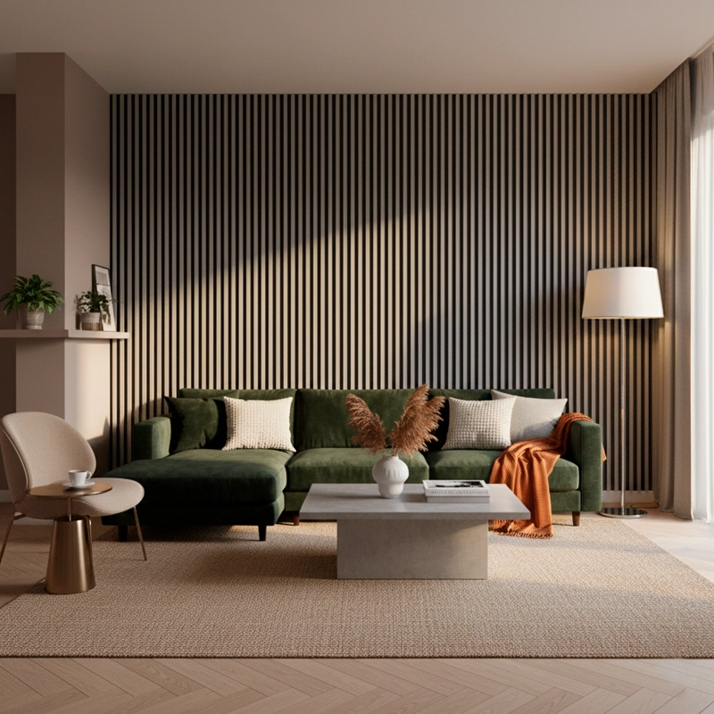 CAJA WALL PANEL PVC BICOLOR NEGRO GRIS 240X16 CM 3.84 M² (10 PANELES) - 4