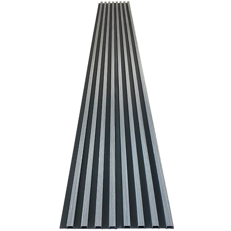 CAJA WALL PANEL PVC BICOLOR NEGRO GRIS 240X16 CM 3.84 M² (10 PANELES) - 6