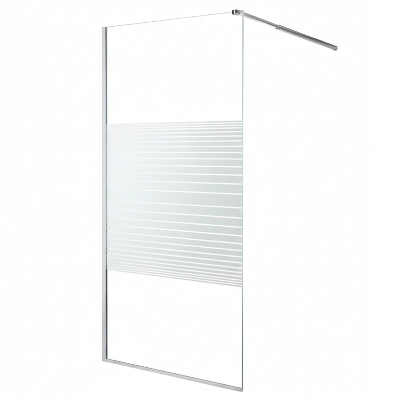 MAMPARA FIJA DE BAÑO STRAVA BLANCA JOYTEK 190×90 CM VIDRIO TEMPLADO 8 MM - 4