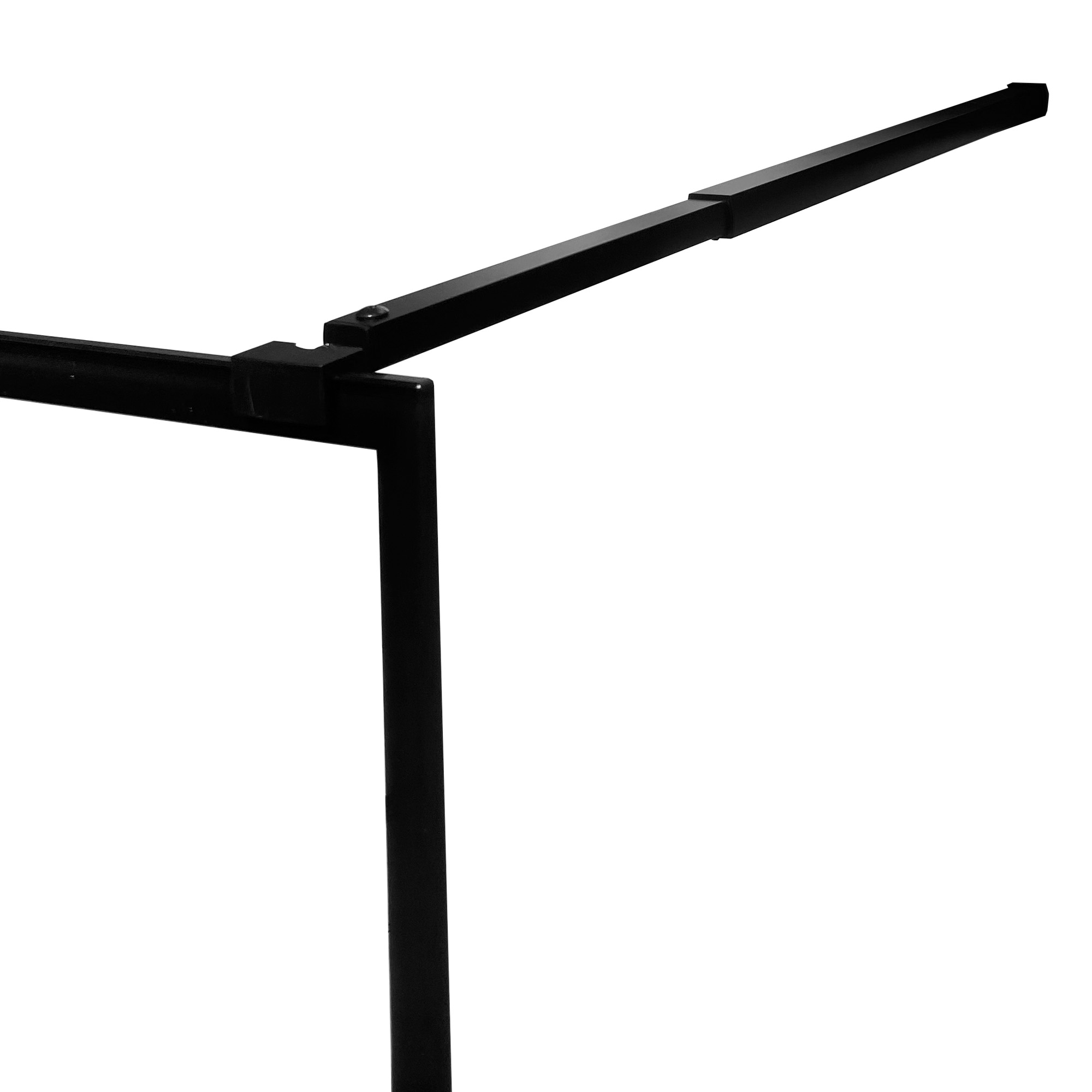MAMPARA FIJA DE BAÑO CUADROS NEGROS JOYTEK 190×90 CM VIDRIO TEMPLADO 8 MM - 6