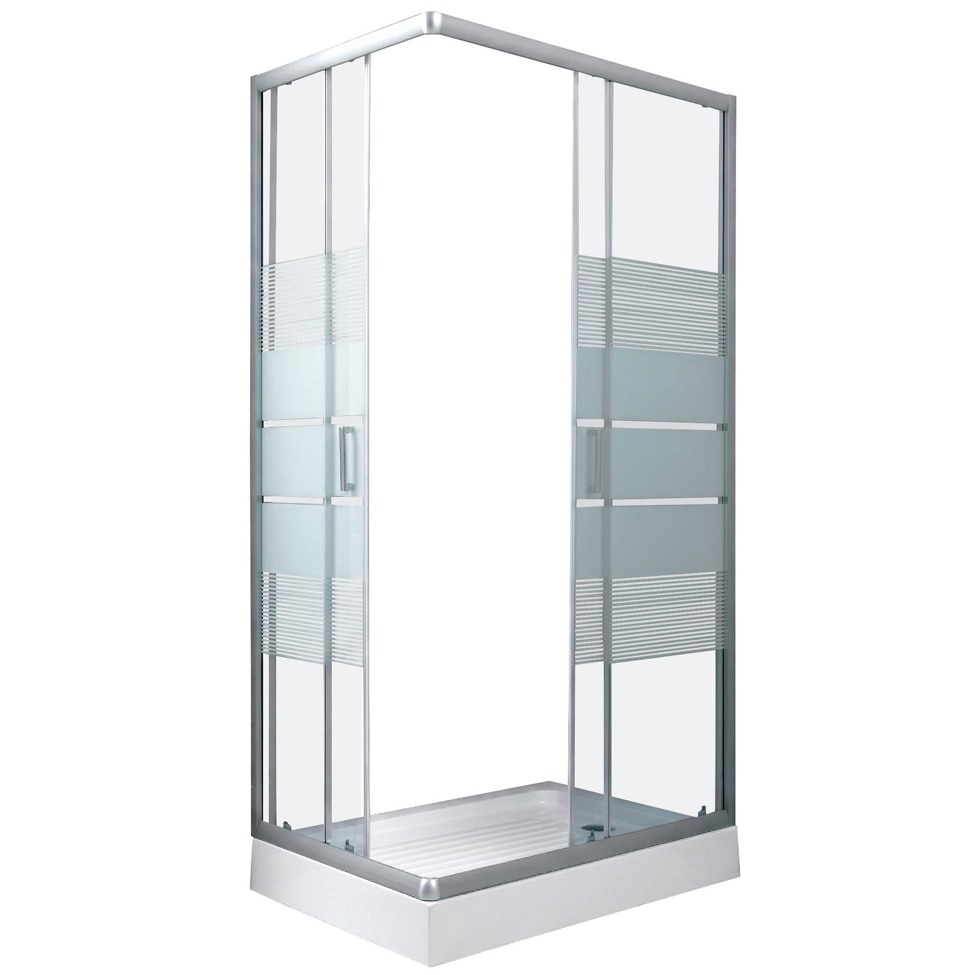 SHOWER RECTANGULAR STYLE BLANCO 100X80X198CM INCLUYE RECEPTACULO - 7