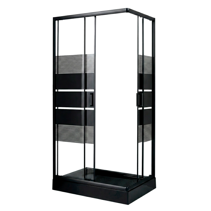 SHOWER RECTANGULAR STYLE NEGRO 100X80X198CM INCLUYE RECEPTACULO - 7