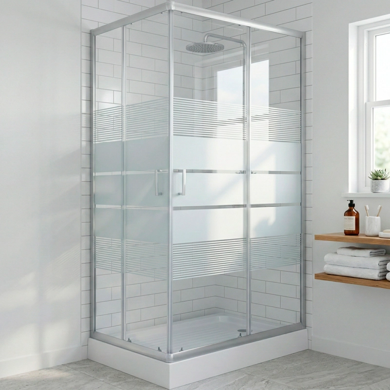 SHOWER RECTANGULAR STYLE BLANCO 120X80X198CM INCLUYE RECEPTACULO - 1