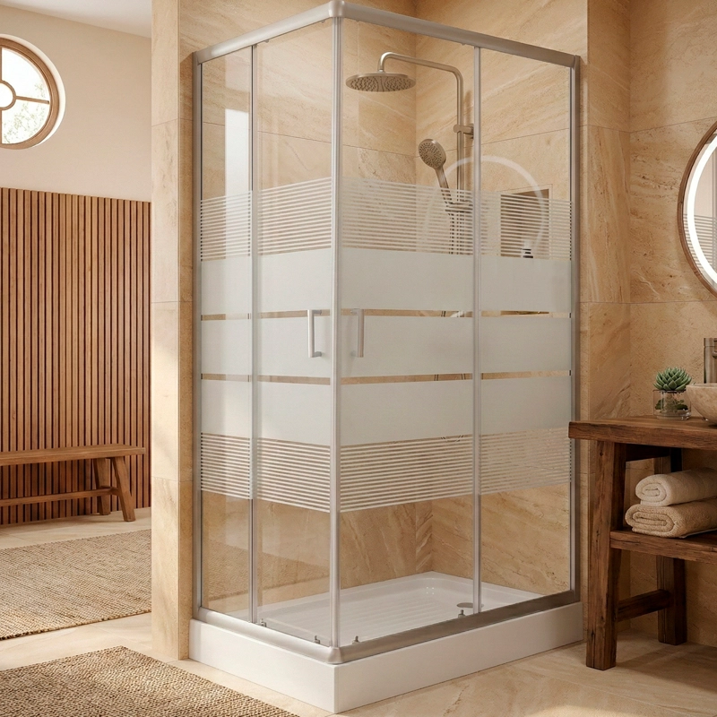SHOWER RECTANGULAR STYLE BLANCO 120X80X198CM INCLUYE RECEPTACULO - 2