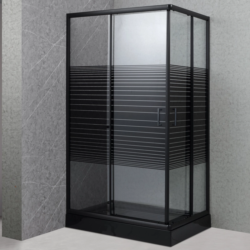 SHOWER DOOR 120X70 RECTANGULAR STRAVA NEGRO - 2