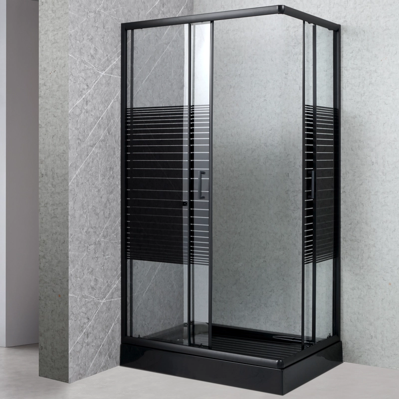 SHOWER DOOR 120X70 RECTANGULAR STRAVA NEGRO - 3