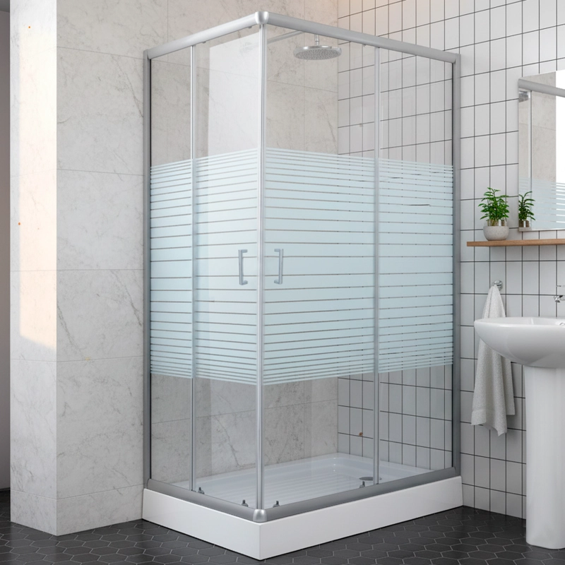 SHOWER DOOR 120X70 RECTANGULAR STRAVA BLANCO - 4