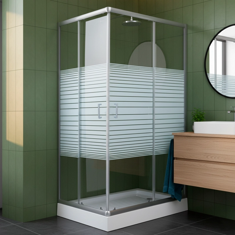 SHOWER DOOR 120X70 RECTANGULAR STRAVA BLANCO - 5