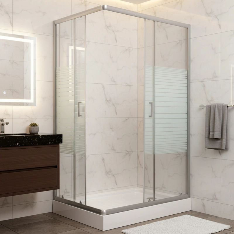 SHOWER DOOR 120X70 RECTANGULAR STRAVA BLANCO - 6