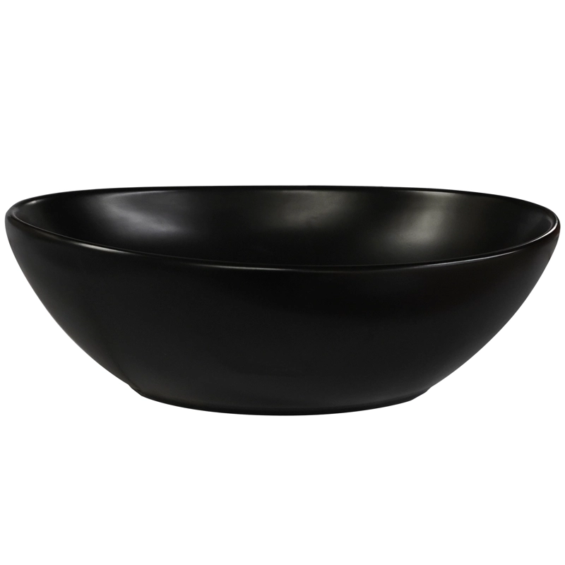 LAVAMANOS OVALADO SOBREPONER JOYTEK 8020 NEGRO 41,5X33X13 CM - 5