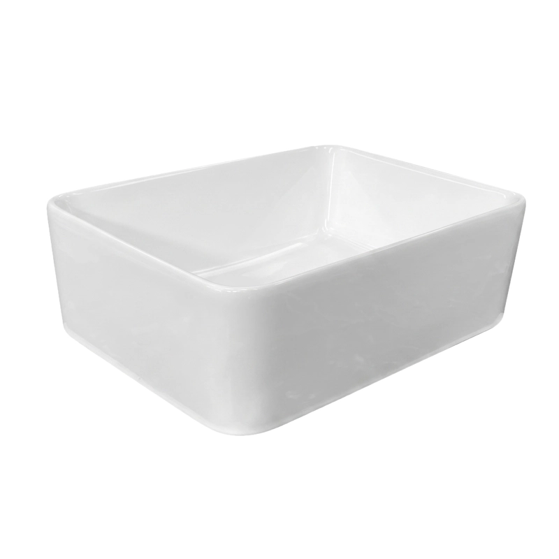 LAVAMANOS RECTANGULAR SOBREPONER JOYTEK LOZA 103A BLANCO 40,5X30,5X13 CM - 5