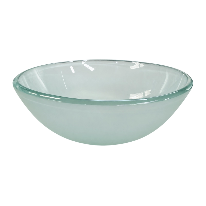 LAVAMANOS REDONDO SOBREPONER JOYTEK VIDRIO 35T TRANSPARENTE 35X13 CM - 5