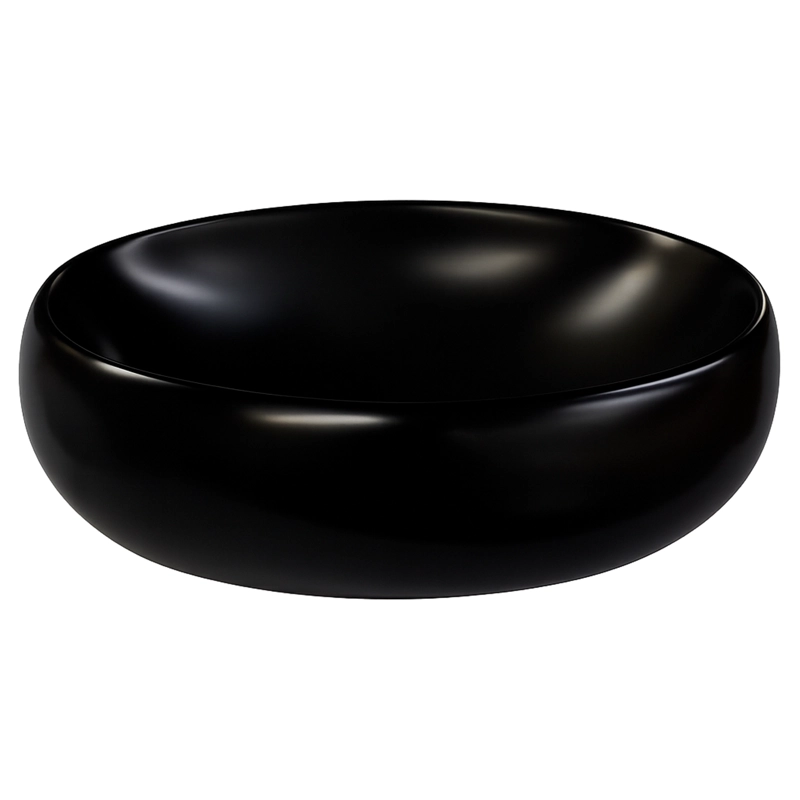 LAVAMANOS OVALADO SOBREPONER JOYTEK 880 NEGRO 48X34X15 CM - 2