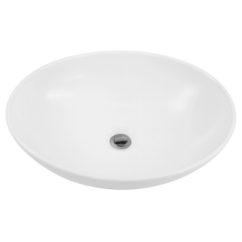 LAVAMANOS OVALADO SOBREPONER JOYTEK 8020 BLANCO 41,5X33X13 CM - 1