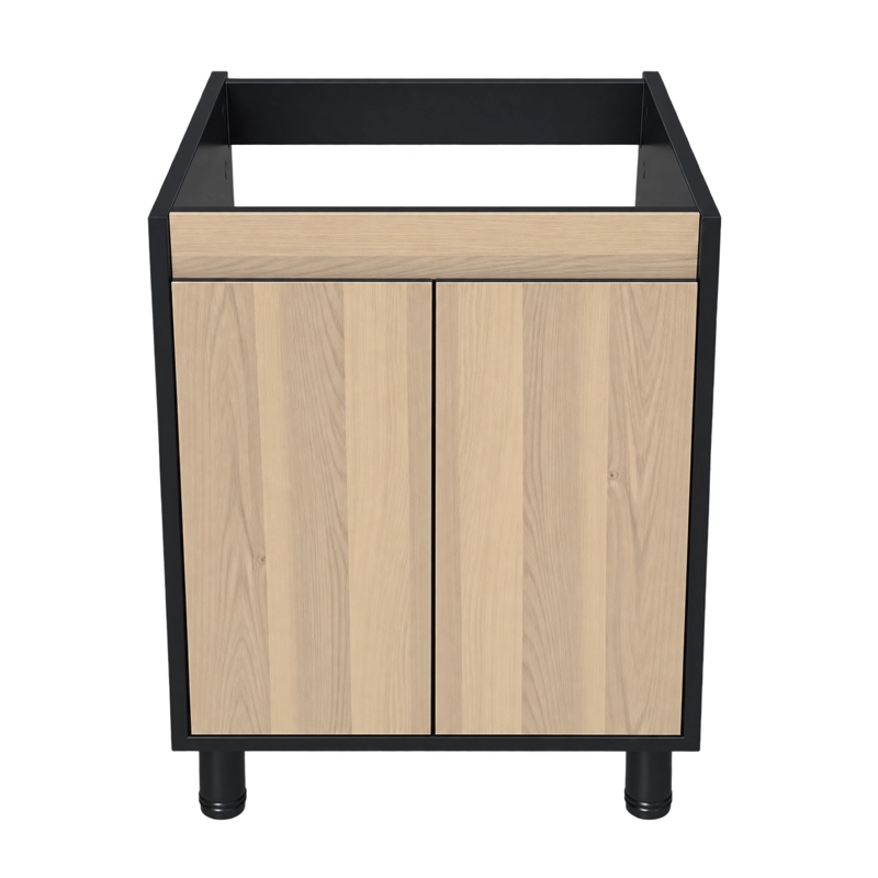 MUEBLE DE BAÑO ALTAIR NOGAL CLARO CON CUBIERTA 60X46X84 CM - 7
