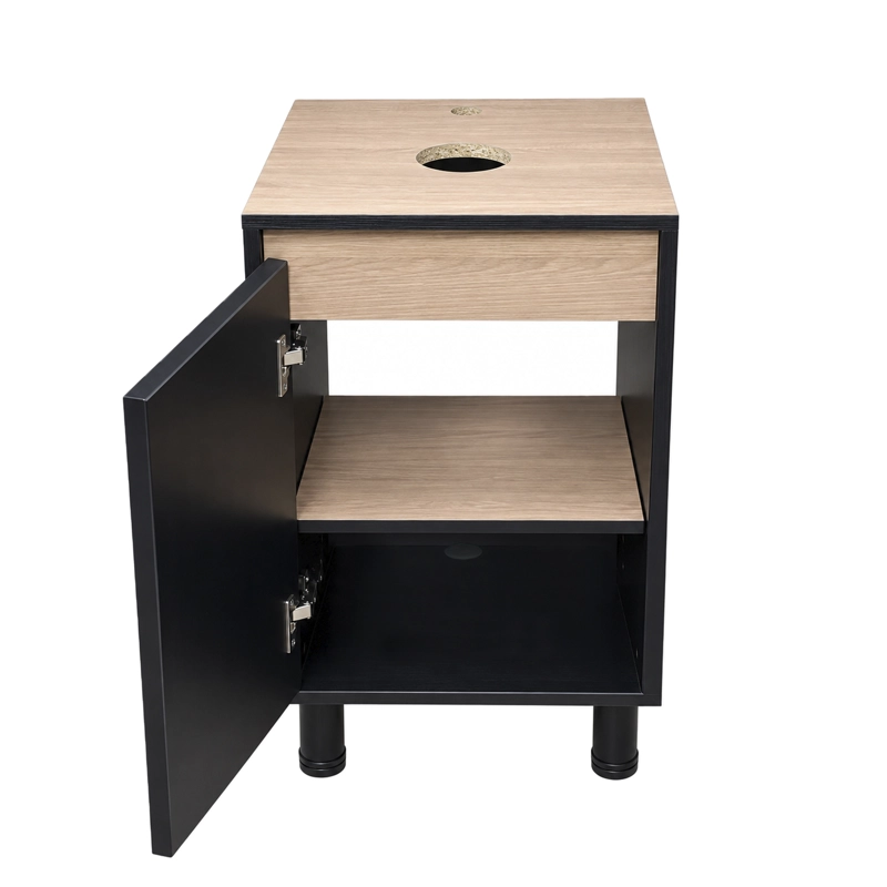 MUEBLE DE BAÑO ALTAIR NOGAL CLARO CON LAVAMANOS SOBREPONER 40X46X72 CM - 3