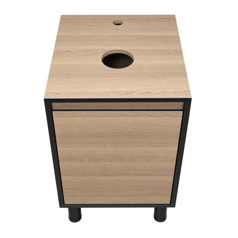MUEBLE DE BAÑO ALTAIR NOGAL CLARO CON LAVAMANOS SOBREPONER 40X46X72 CM - 4