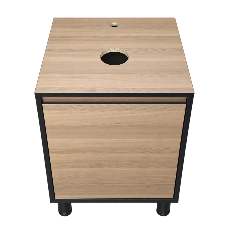 MUEBLE DE BAÑO ALTAIR NOGAL CLARO CON LAVAMANOS SOBREPONER 50X46X72 CM - 8
