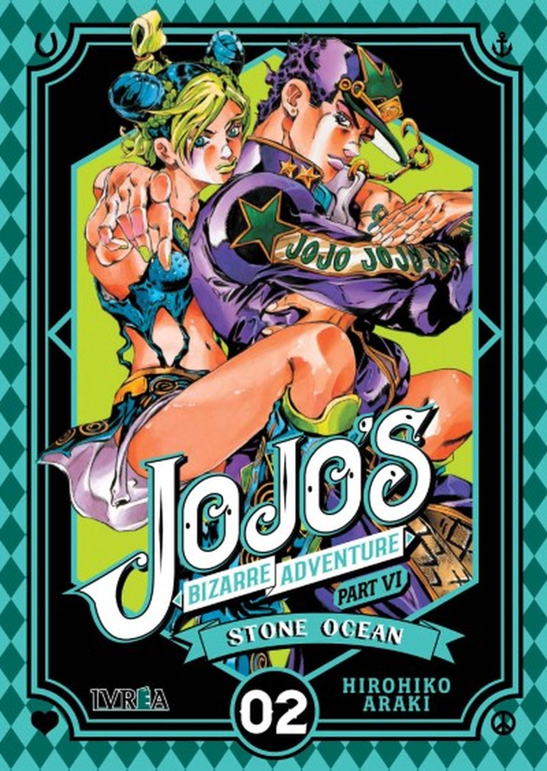 MANGA JOJO'S BIZARRE ADVENTURE PARTE 6: STONE OCEAN 02 HIROHIKO ARAKI - IVREA ARGENTINA - 1