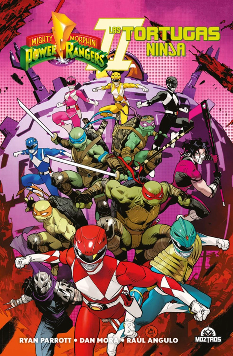 COMICS MIGHTY MORPHIN POWER RANGERS VS LAS TORTUGAS NINJA II MOZTROS ARGENTINA - 1