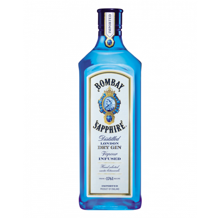 GIN BOMBAY BOTELLA VIDRIO 750 CC SAPHIRE 47° - 1
