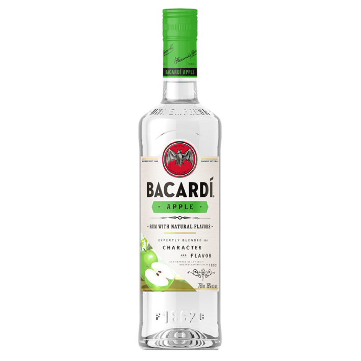 RON BACARDI BOTELLA VIDRIO 750 CC APPLE 35° - 1