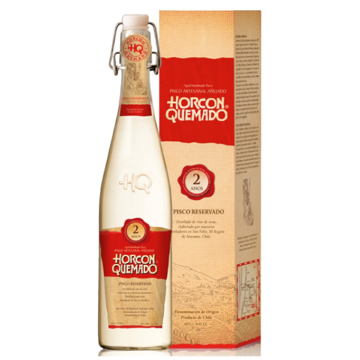 PISCO HORCON QUEMADO BOTELLA VIDRIO 645 CC 40° - 1