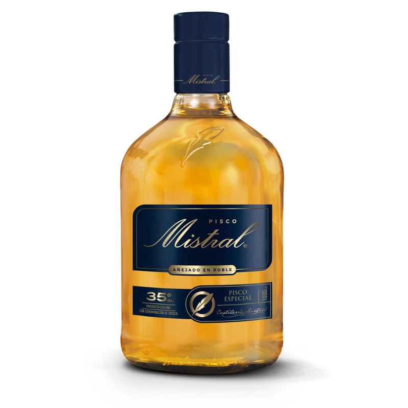 PISCO MISTRAL BOTELLA VIDRIO 1000 CC 35° - 1