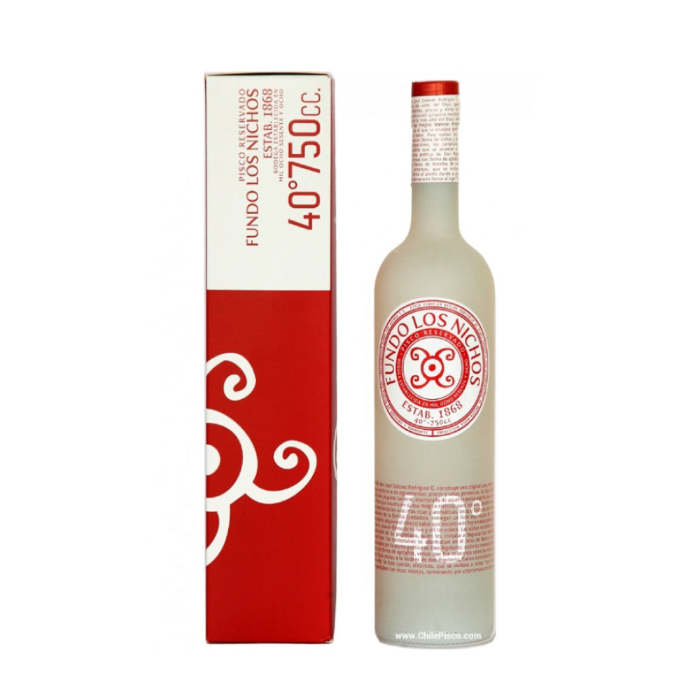 PISCO LOS NICHOS BOTELLA VIDRIO 750 CC 40° - 1