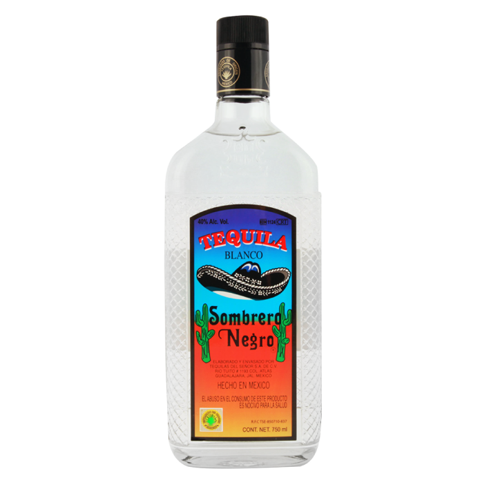 TEQUILA SOMBRERO NEGRO BOTELLA VIDRIO 750 CC 40° - 1