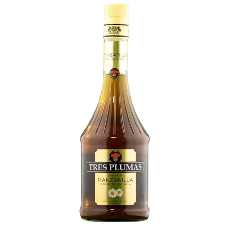 LICOR TRES PLUMAS BOTELLA VIDRIO 700 CC MANZANILLA 24° - 1
