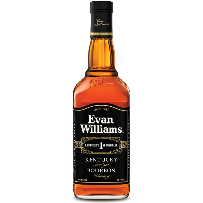 WHISKY EVAN WILLIAMS BOTELLA VIDRIO 1000 CC BLACK 35° - 1