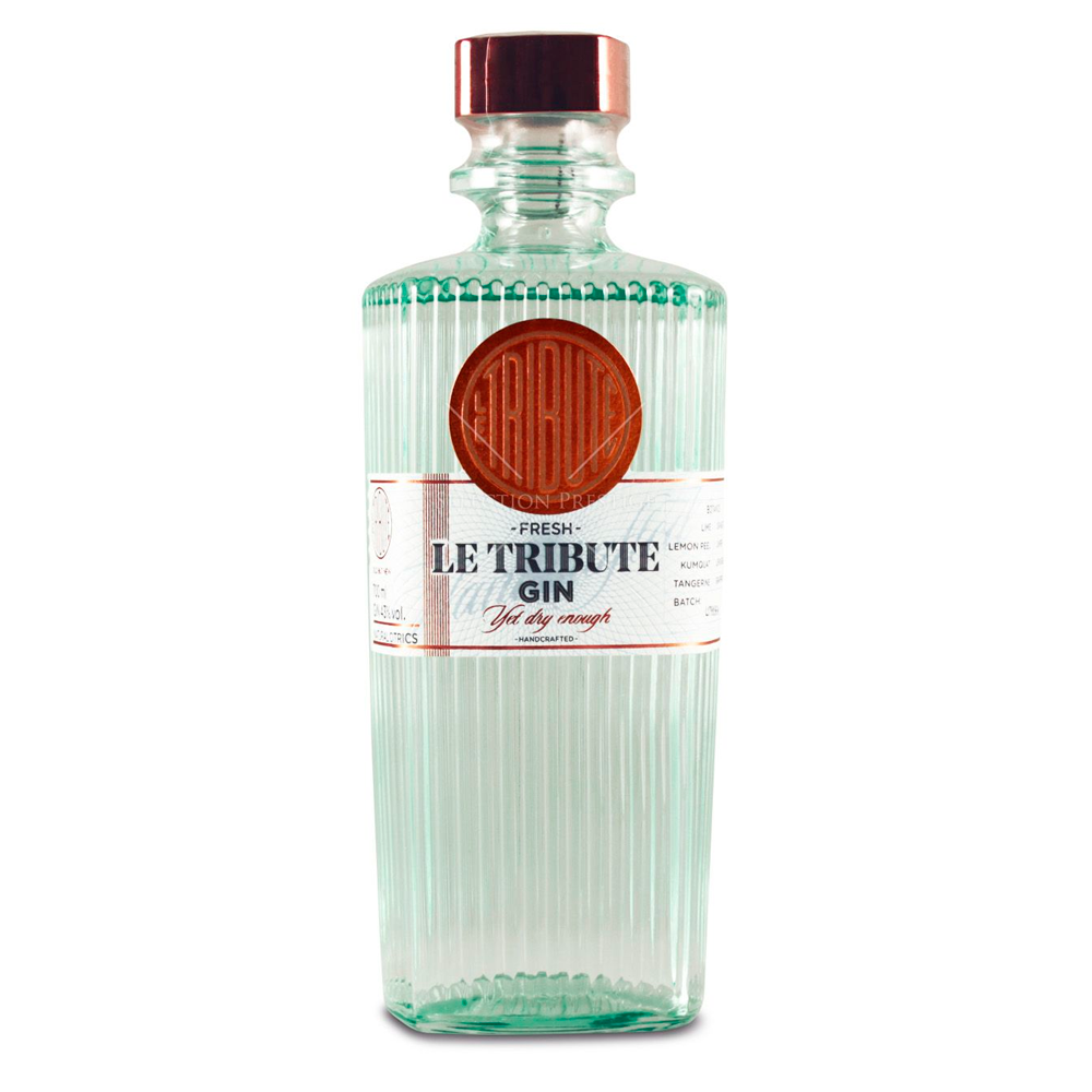 GIN LE TRIBUTE BOTELLA VIDRIO 700 CC 43° - 1