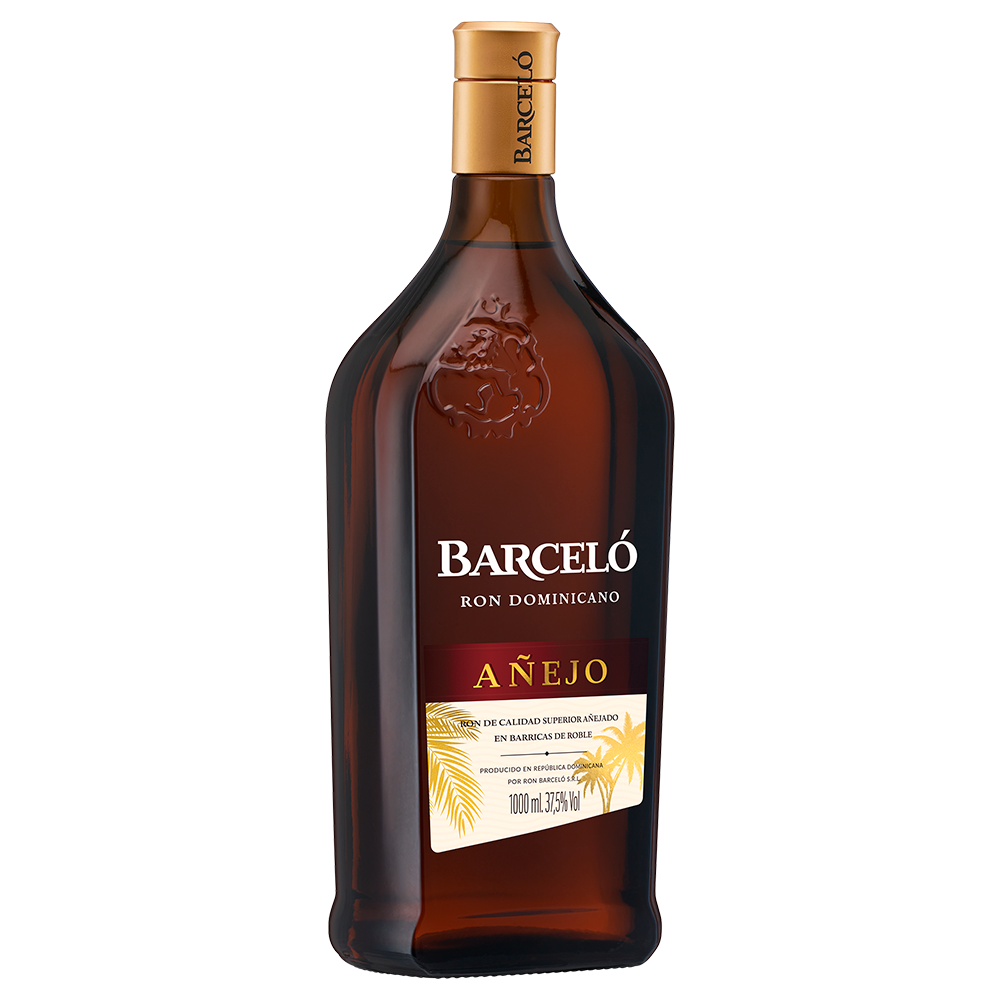 RON BARCELO BOTELLA VIDRIO 1000 CC AÑEJO 40° - 1