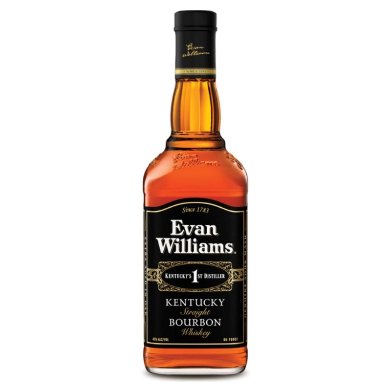 WHISKY EVAN WILLIAMS BOTELLA VIDRIO 750 CC BLACK 35° - 1